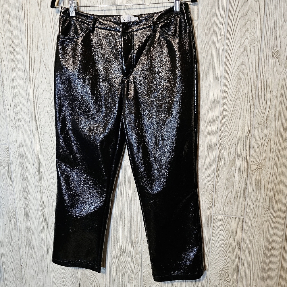 XLE Faux Leather Straight Leg Pants Y2K
